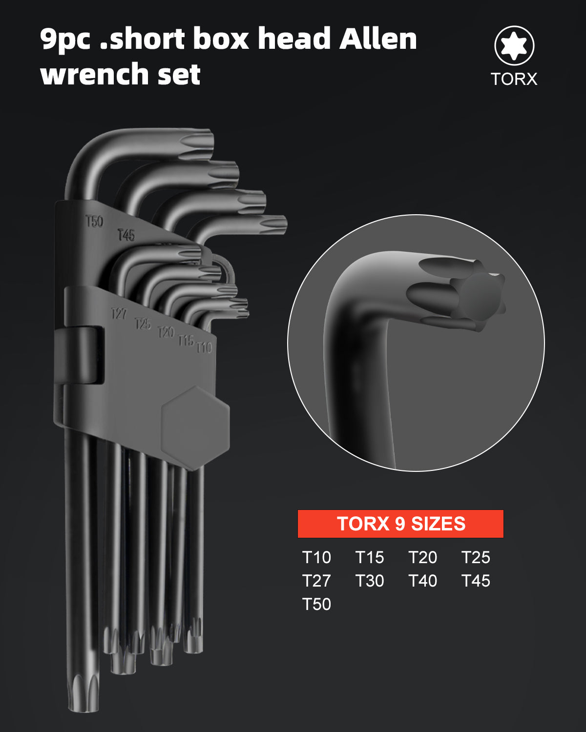 35-Piece Ball Head Hex Key Set