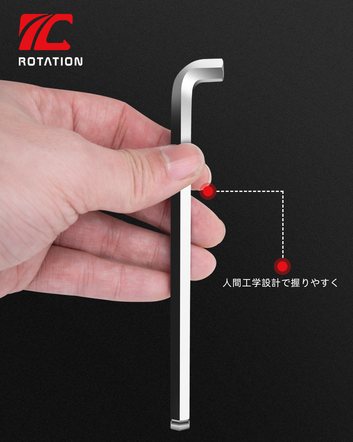 9pc Ball End Hex Key Set -short