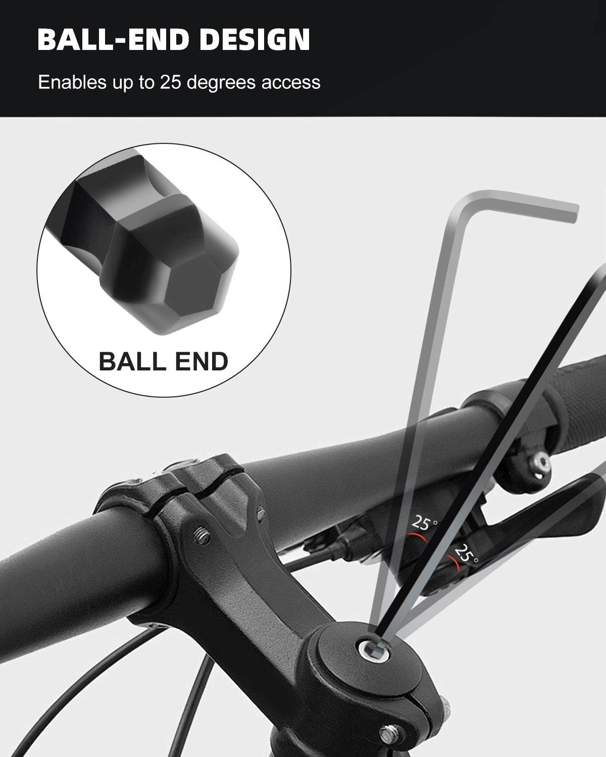 35-Piece Ball Head Hex Key Set