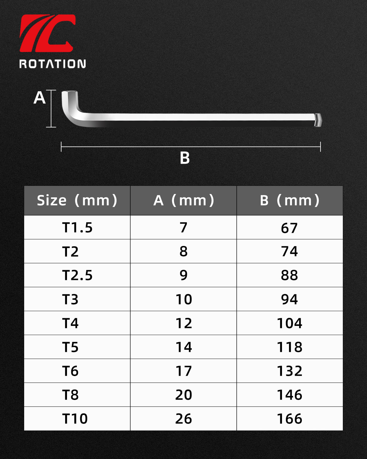 9pc Ball End Hex Key Set -short
