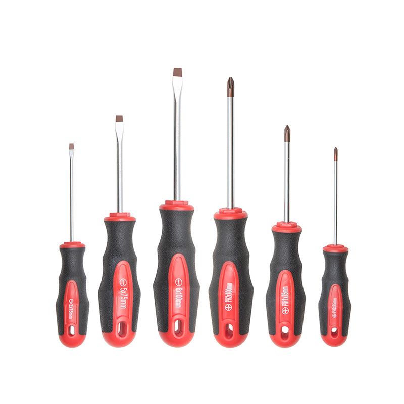 6pc Basic Screwdriver Set (red tip)-ROTATION