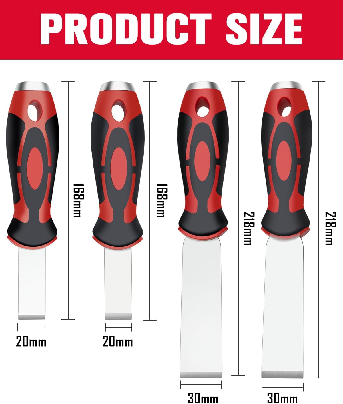 4pc scraper set