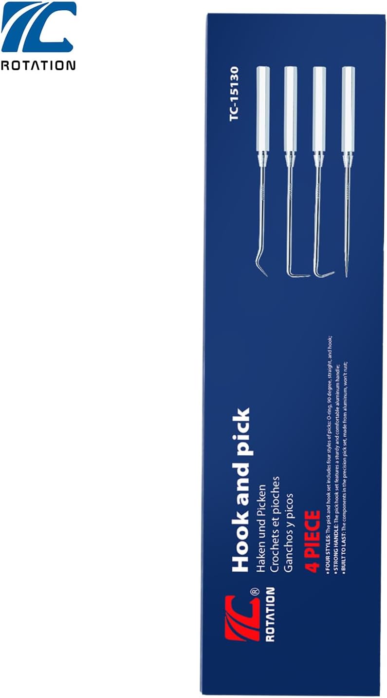 4pc hook and pick set (hex handle)