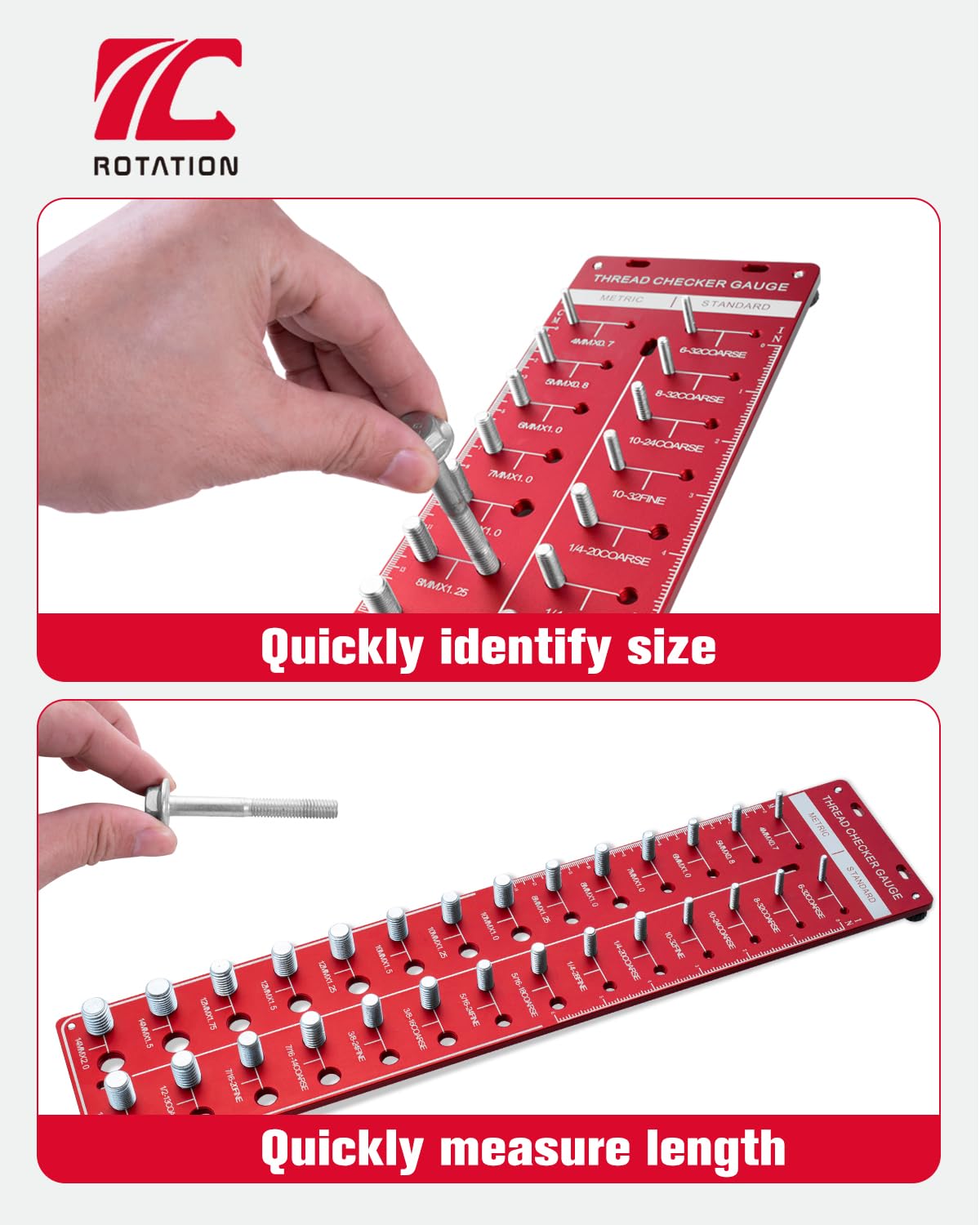 Nut and Bolt Thread Checker