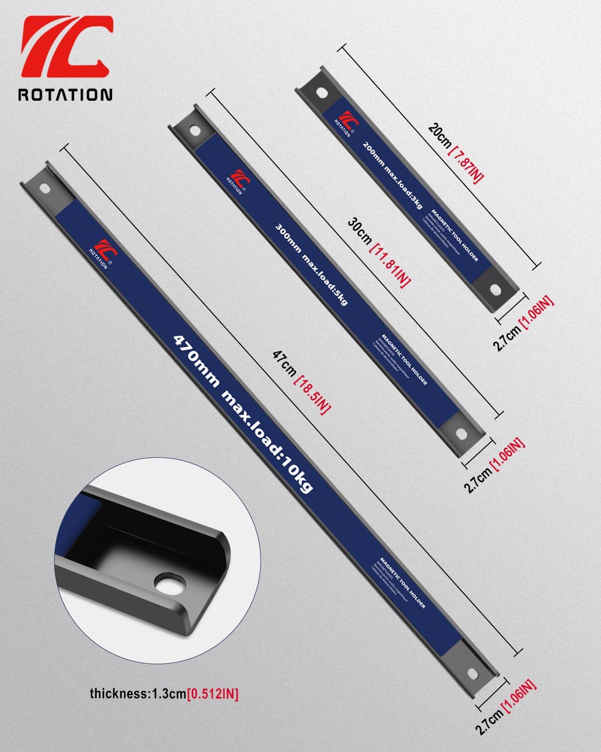3pc Magnetic Tool Holder