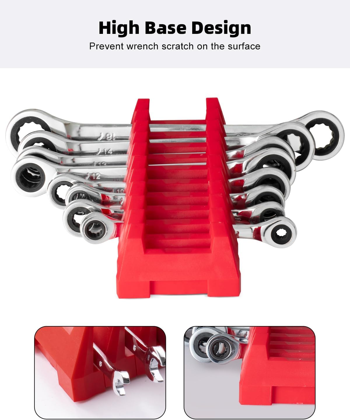 42pcs Modular Wrench Organizer (Red)