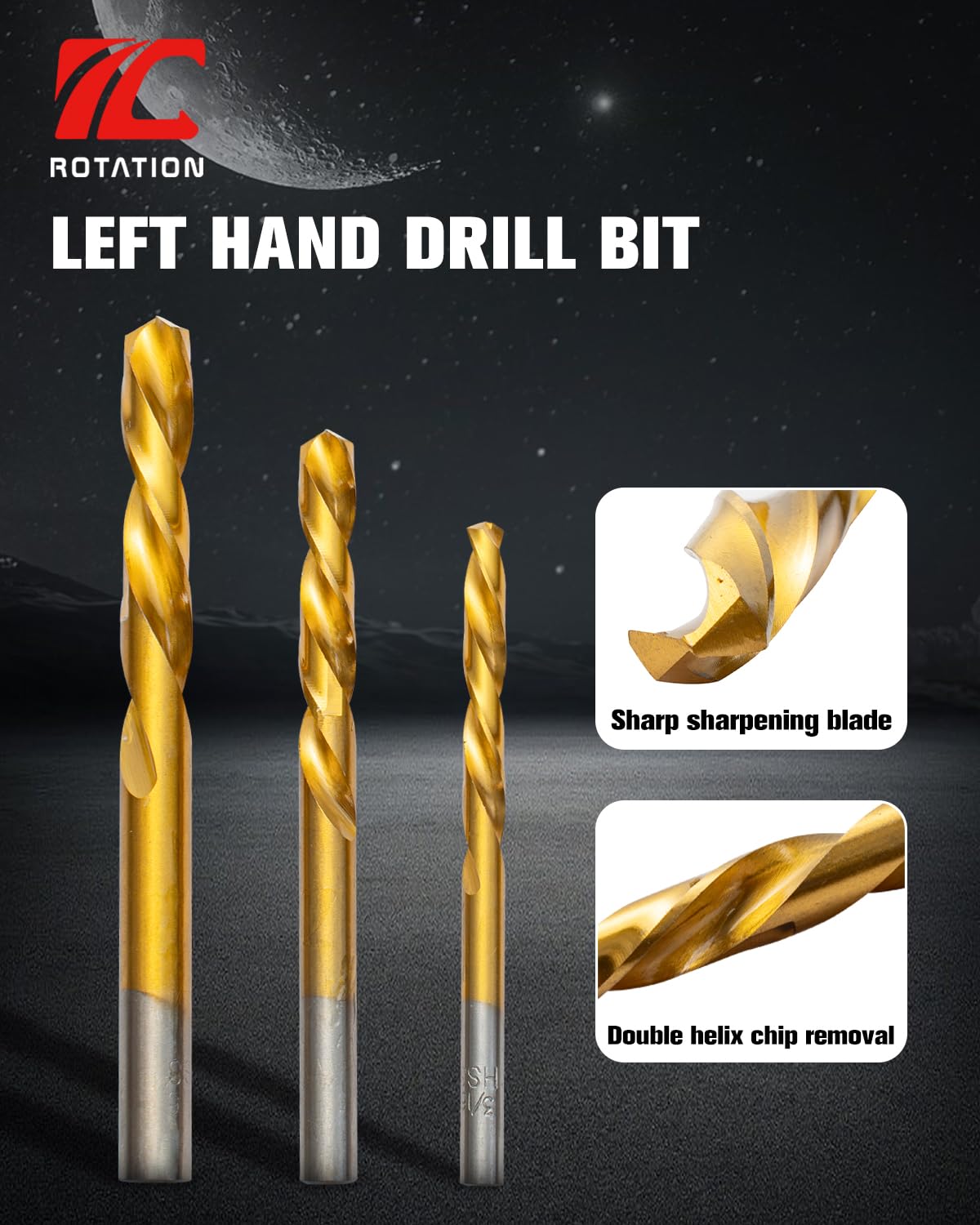 10pc Screw Extractor and Left Hand Drill Bits Set