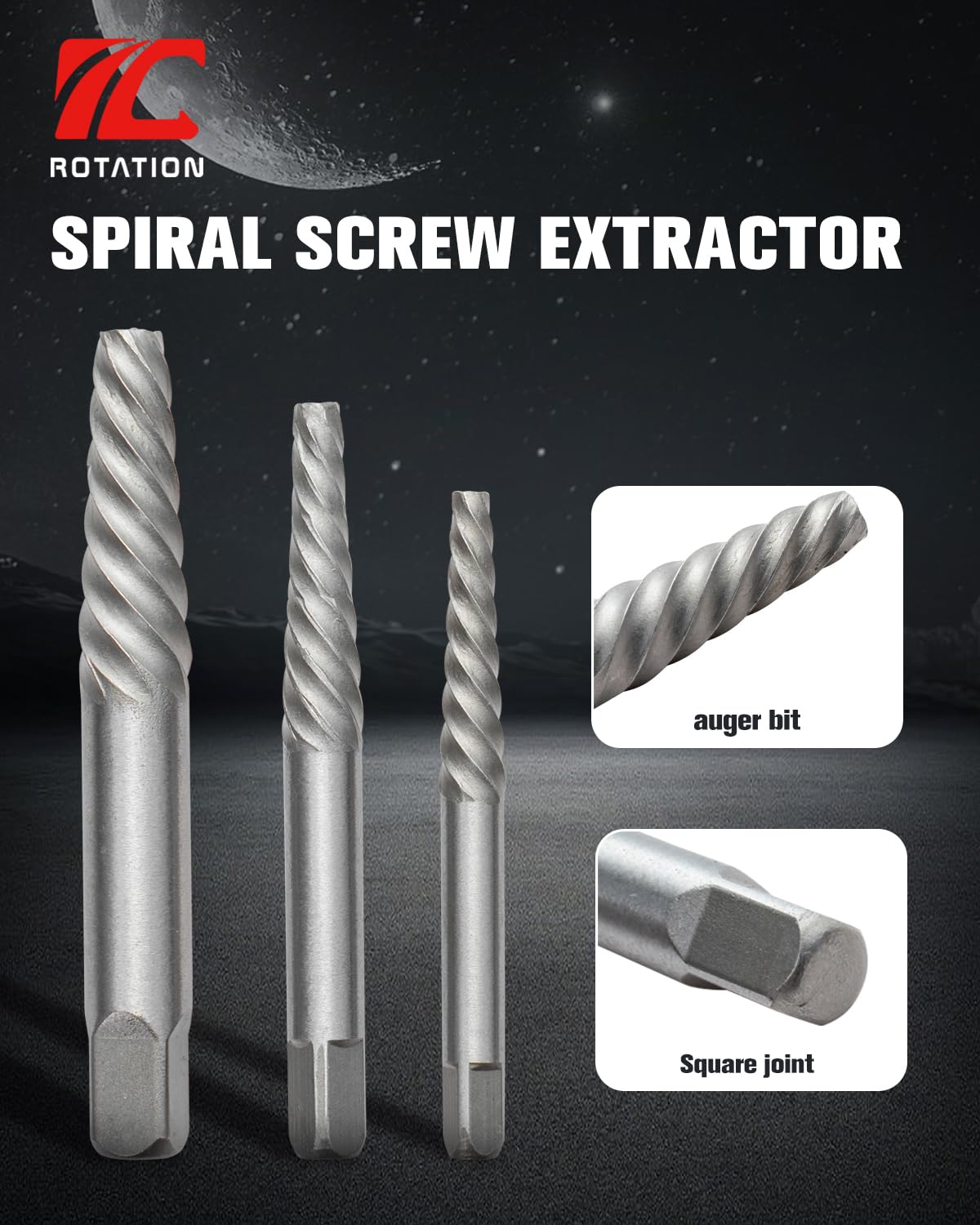 10pc Screw Extractor and Left Hand Drill Bits Set