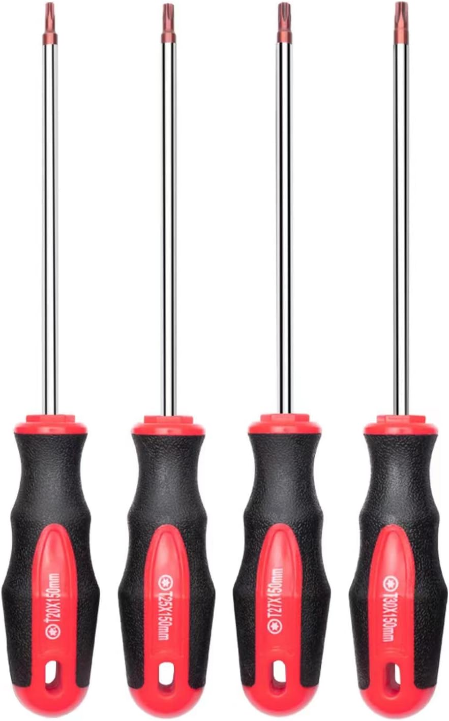 4pc torx screwdriver set (red tips)