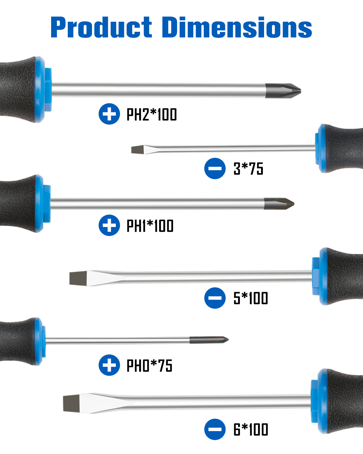 6pc Basic Screwdriver Set