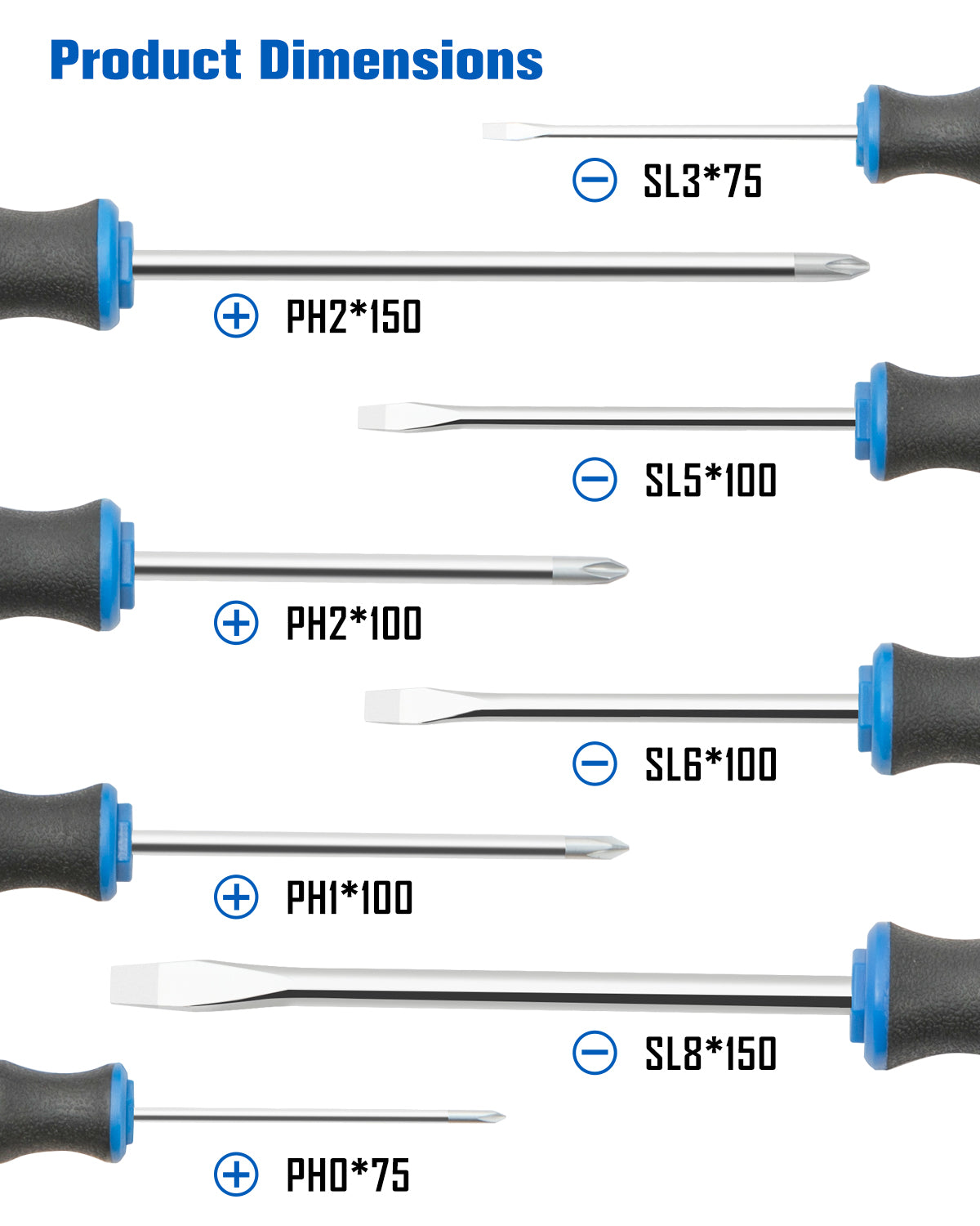 8pc Screwdriver Set (nichrome tip)